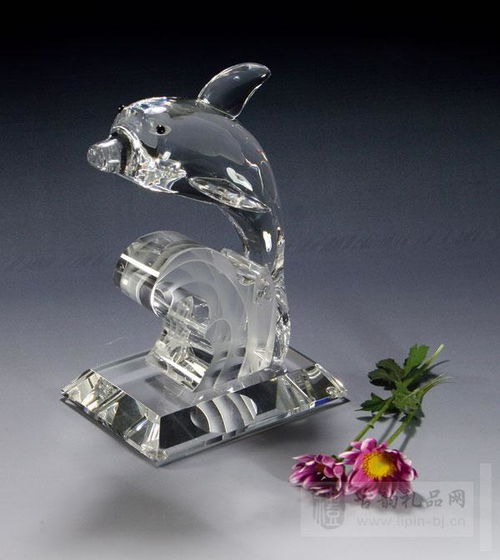 北京海洋館海豚水晶工藝品