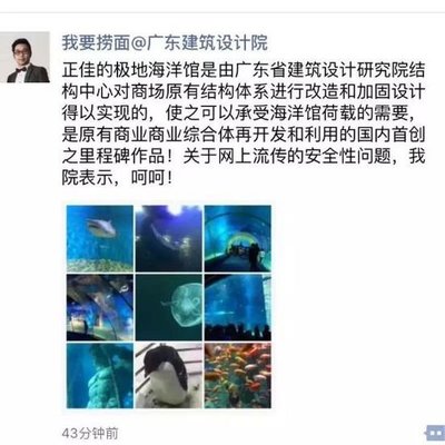 正佳廣場 海洋世界承重性很安全(組圖)